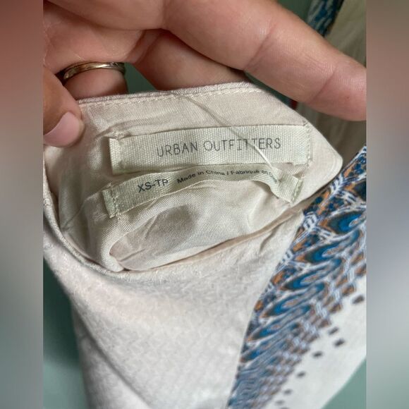 Urban Outfitters Halter Mini Catalina Dress Boho Festival Summer Vacation Sz XS - Picture 8 of 9